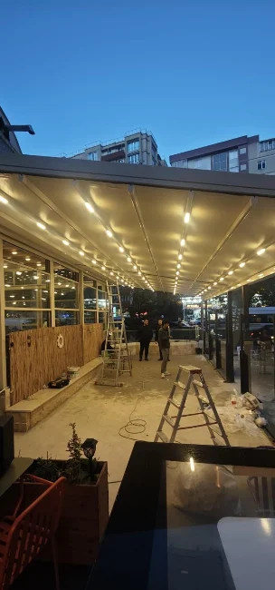 Teras Pergola · Aydınlatmalı Gece Kullanımı – İstanbul